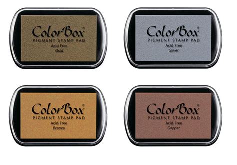 color box metallic ink pads|who makes colorbox ink pads.